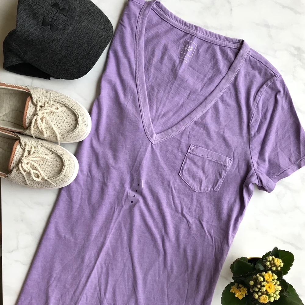 NWOT Purple Vintage Wash Tee